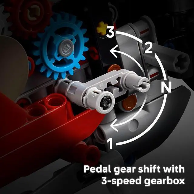 Alt view image 7 of 7 - LEGO Technic Ducati Panigale V4 S Motorcycle Toy Building Set for Adults
