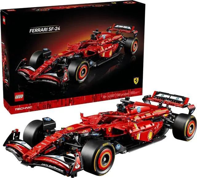 Main image of LEGO Technic Ferrari SF-24 F1 Model Car Kit Building Set for Adults with Realistic Features