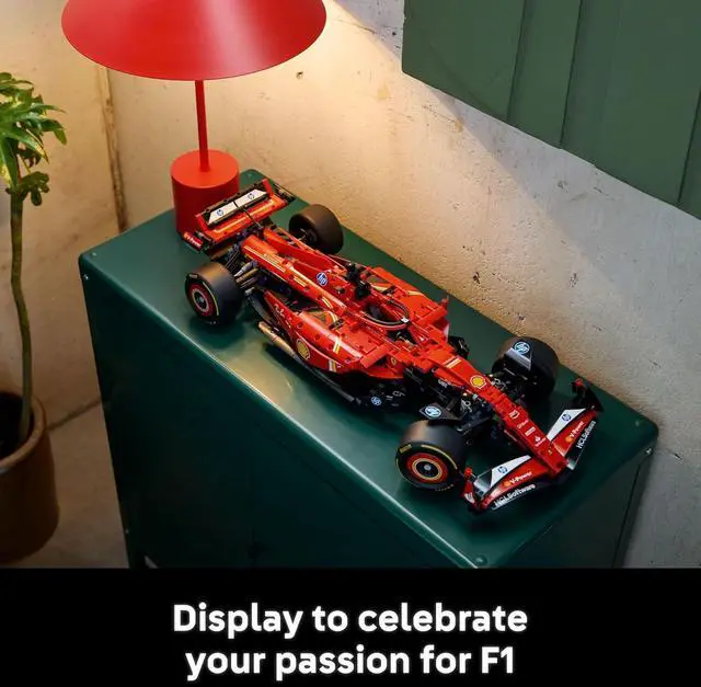 Alt view image 4 of 6 - LEGO Technic Ferrari SF-24 F1 Model Car Kit Building Set for Adults with Realistic Features