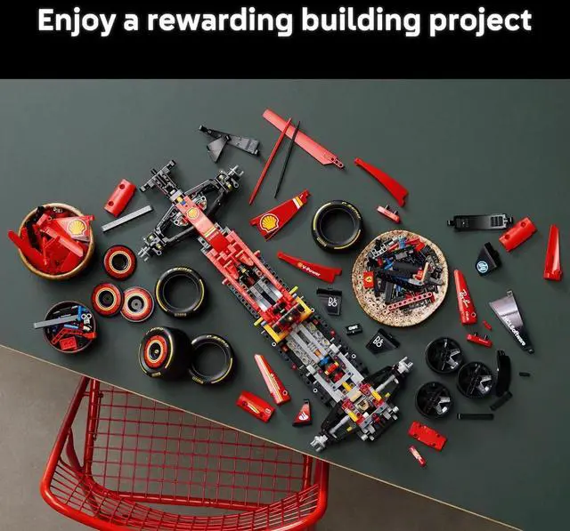Alt view image 3 of 6 - LEGO Technic Ferrari SF-24 F1 Model Car Kit Building Set for Adults with Realistic Features