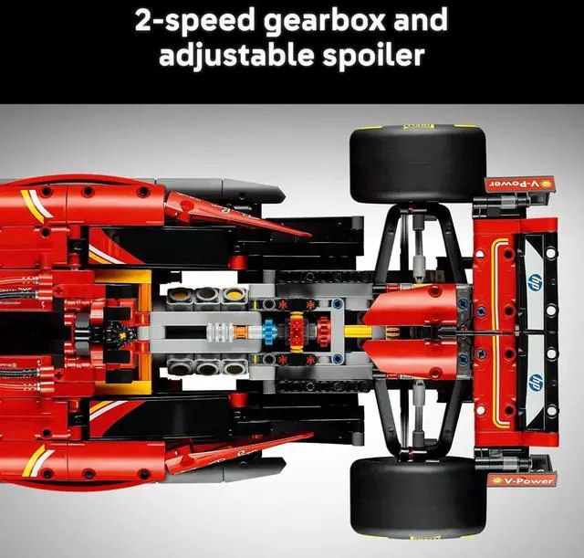 Alt view image 6 of 6 - LEGO Technic Ferrari SF-24 F1 Model Car Kit Building Set for Adults with Realistic Features