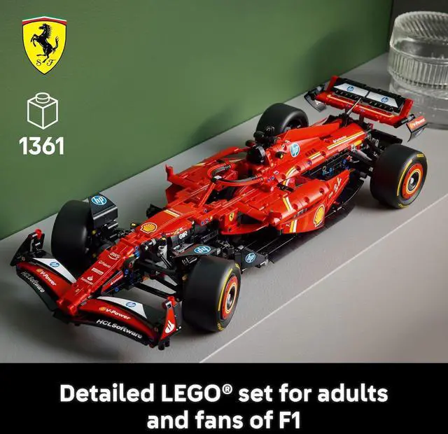 Alt view image 2 of 6 - LEGO Technic Ferrari SF-24 F1 Model Car Kit Building Set for Adults with Realistic Features