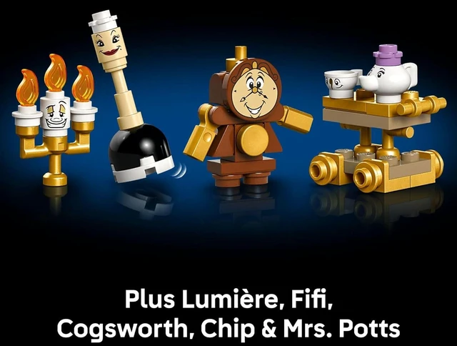 Alt view image 2 of 7 - LEGO Disney Princess Beauty and The Beast Castle Building Set Room Decor for Women and Men