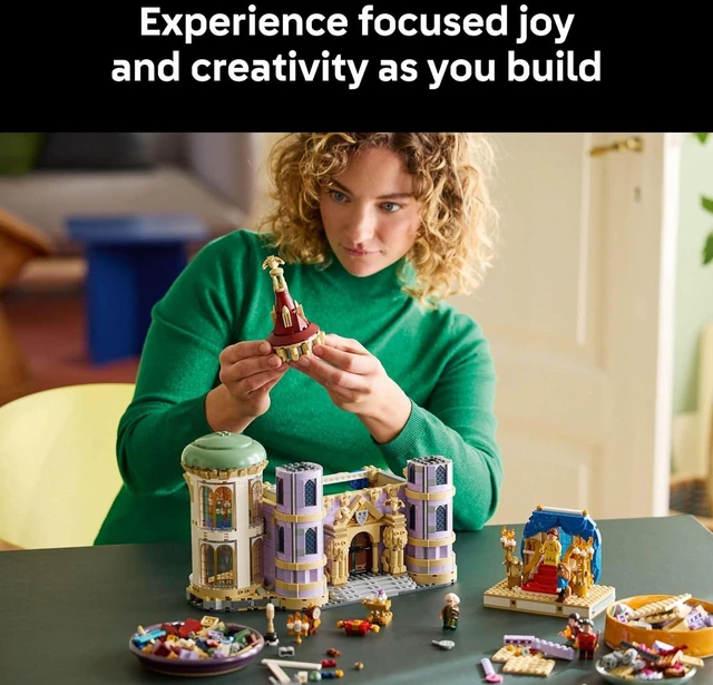 Alt view image 4 of 7 - LEGO Disney Princess Beauty and The Beast Castle Building Set Room Decor for Women and Men