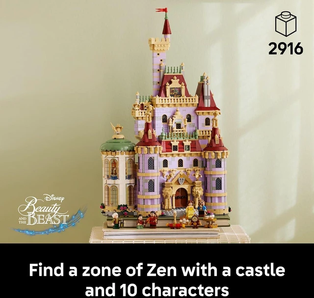 Alt view image 3 of 7 - LEGO Disney Princess Beauty and The Beast Castle Building Set Room Decor for Women and Men