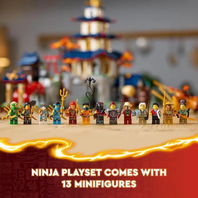 Alt view image 5 of 7 - LEGO NINJAGO Tournament Temple City Building Toy for Teen Boys & Girls