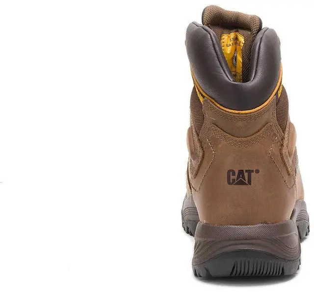 Alt view image 4 of 6 - Caterpillar Men's Diagnostic Hi Steel-Toe Waterproof Work Boot, Dark Beige, Size M 10.5