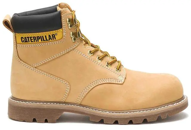 Alt view image 2 of 7 - Caterpillar Men's Second Shift 6 in Steel Toe Work Boot, Honey, Size M 11.5