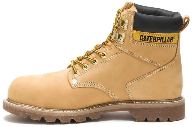 Alt view image 3 of 7 - Caterpillar Men's Second Shift 6 in Steel Toe Work Boot, Honey, Size M 11.5