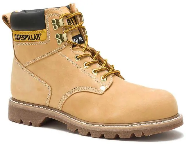 Main image of Caterpillar Men's Second Shift 6 in Steel Toe Work Boot, Honey, Size M 8.5