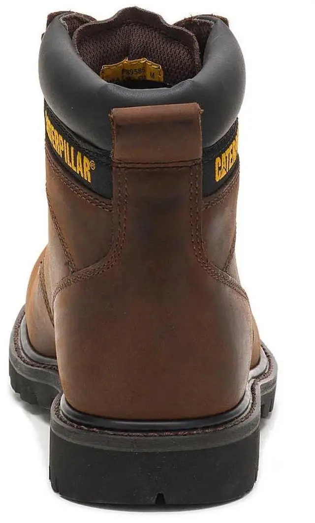Alt view image 4 of 6 - Caterpillar Footwear Men's Second Shift Steel Toe Work Boot, Dark Brown, Size M 9