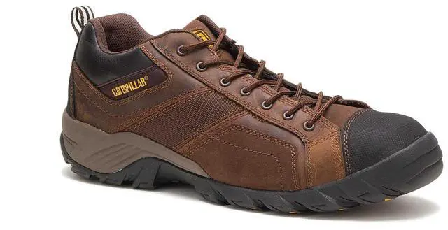 Main image of Caterpillar Men's Argon Composite Toe Work Shoe, Regular Fit, Dark Brown, Size M 12