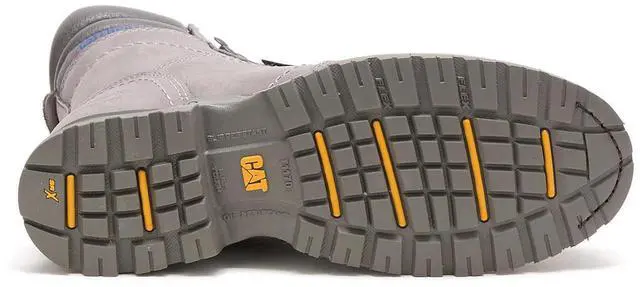 Alt view image 7 of 7 - Caterpillar Footwear Women's Waterproof Steel Toe Regular Work Boot, Frost Grey, Size M 7