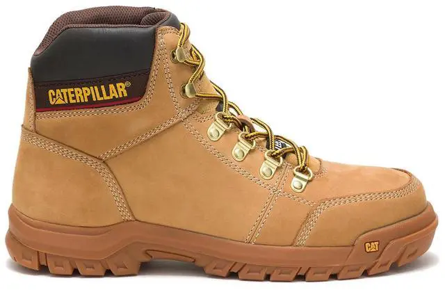Alt view image 2 of 6 - Caterpillar Footwear Men's Outline Steel Toe Work Boot, Seal Honey, Size M 10.5