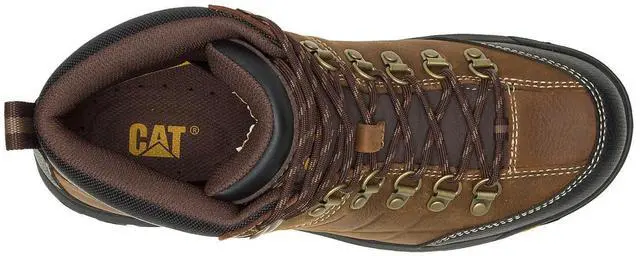 Alt view image 5 of 7 - Caterpillar Footwear Men's Threshold Waterproof Soft Toe Work Boot, Real Brown, Size M 10.5
