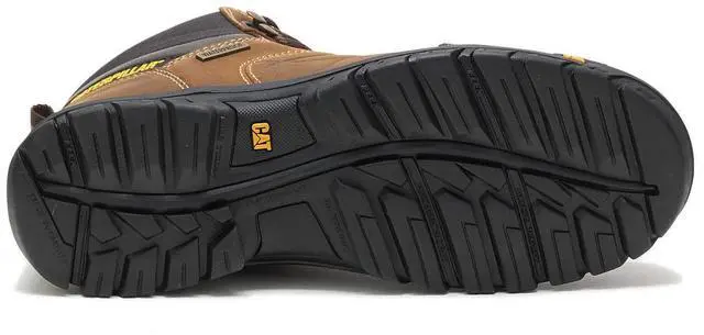 Alt view image 6 of 7 - Caterpillar Footwear Men's Threshold Waterproof Soft Toe Work Boot, Real Brown, Size M 11