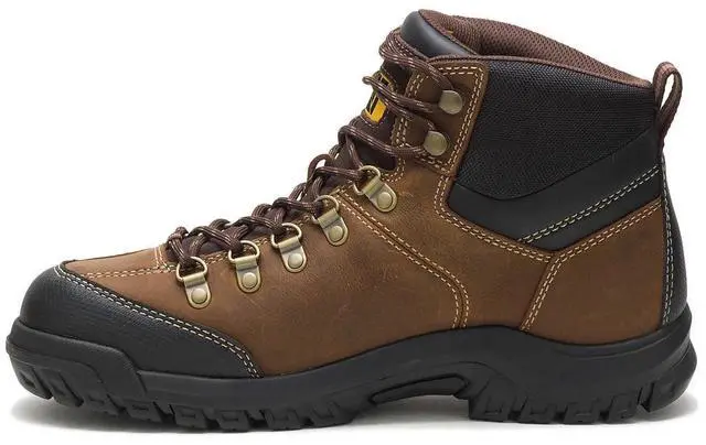 Alt view image 3 of 7 - Caterpillar Footwear Men's Threshold Waterproof Soft Toe Work Boot, Real Brown, Size M 11