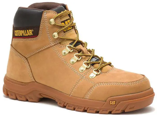 Main image of Caterpillar Footwear Men's Outline Steel Toe Work Boot, Seal Honey, Size M 12