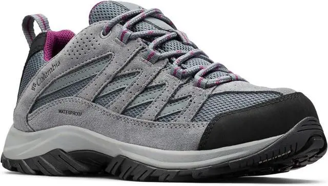 Main image of Columbia Women's Crestwood Waterproof Hiking Shoes, Graphite Wild Iris, Size 8