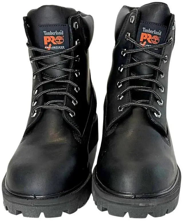 Alt view image 2 of 2 - Timberland PRO Men's 6" Steel Safety Toe Industrial Work Boot, Black, Size M 12