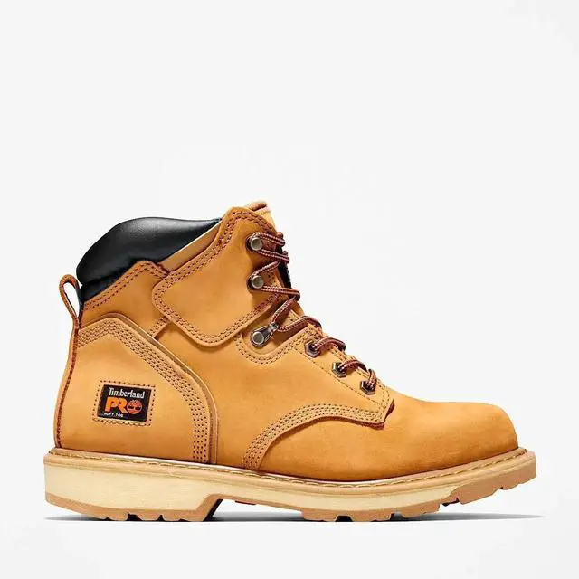 Main image of Timberland PRO Men's 6" Pit Boss Soft Toe Comfortable Work Boots, Wheat, Size M 10.5