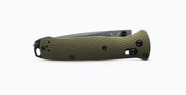 Alt view image 2 of 7 - Benchmade 537GY-1 Bailout EDC Tanto Blade Pocket Knife, Woodland Green Handle