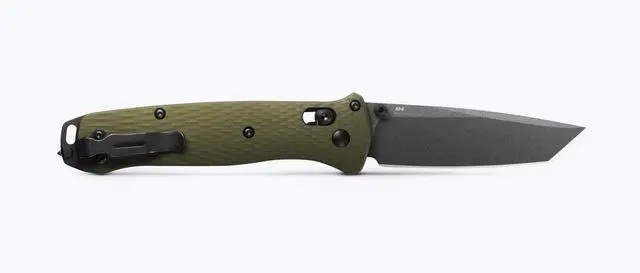 Alt view image 3 of 7 - Benchmade 537GY-1 Bailout EDC Tanto Blade Pocket Knife, Woodland Green Handle
