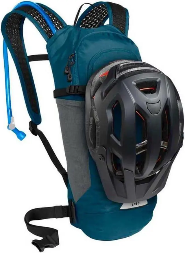 Alt view image 5 of 5 - CamelBak Lobo 9 Bike Hydration Pack 70oz, Moroccan Blue/Black