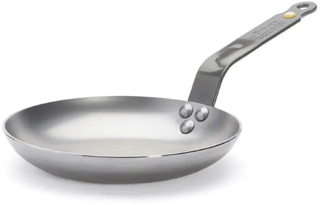 Main image of De Buyer 5611.2 Mineral B Carbon Steel Omelette Pan, 8 Inches Diameter, Silver