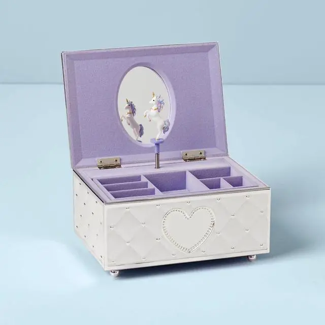 Alt view image 2 of 6 - Lenox Childhood 893863 Memories Unicorn Music Jewelry Box, Metallic Color