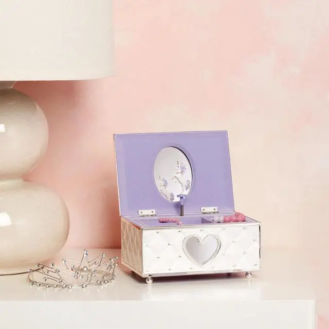 Alt view image 3 of 6 - Lenox Childhood 893863 Memories Unicorn Music Jewelry Box, Metallic Color