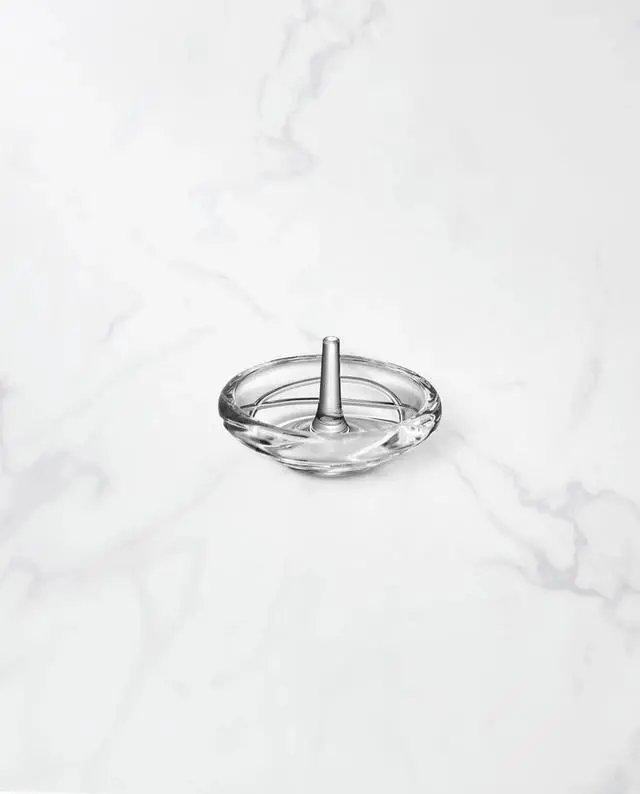 Alt view image 3 of 3 - Lenox 837370 Adorn Stylish Crystal Body Ring Holder, 3.5" W & 2" H, Clear
