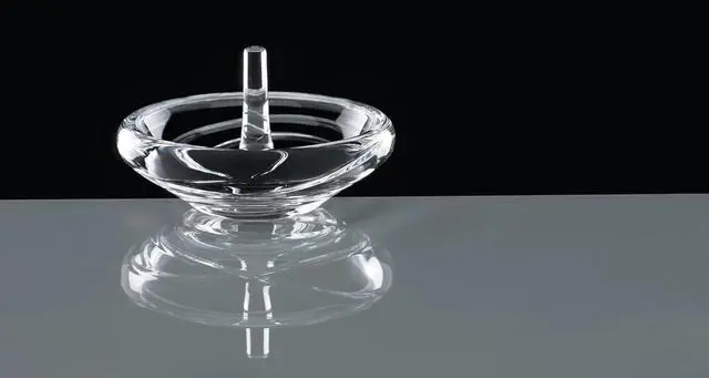 Alt view image 2 of 3 - Lenox 837370 Adorn Stylish Crystal Body Ring Holder, 3.5" W & 2" H, Clear