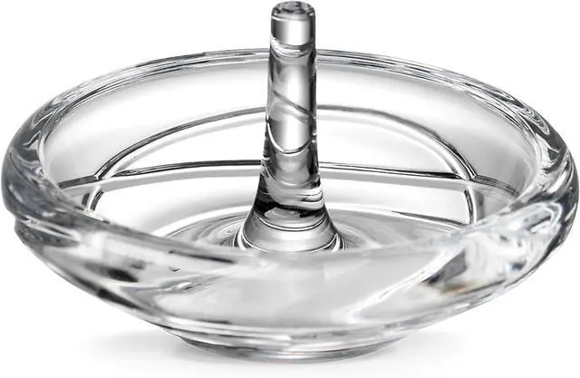 Main image of Lenox 837370 Adorn Stylish Crystal Body Ring Holder, 3.5" W & 2" H, Clear
