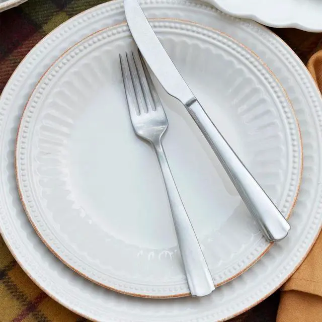 Alt view image 4 of 5 - Lenox French Perle Groove 12-Piece Plate & Bowl Set, Size 23.05 LB, White