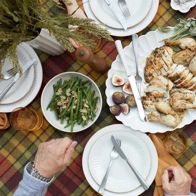 Alt view image 3 of 5 - Lenox French Perle Groove 12-Piece Plate & Bowl Set, Size 23.05 LB, White