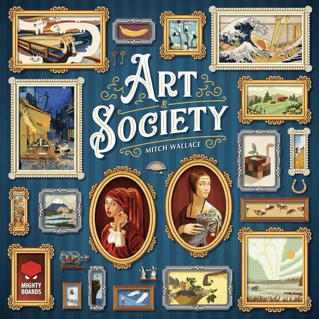 Alt view image 4 of 6 - Mighty Boards Art Society Collection Board Game, Bid At Auctions, Ages 10+, 2-4 Players