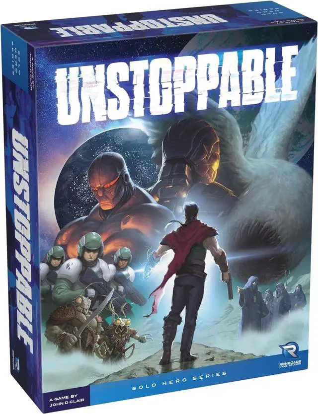 Main image of Renegade Games Studios Unstoppable A Solo Hero Series Card Crafting Game by John D. Clair, Roguelike Momentum Deckbuilder, Ages 14+, 1-2 Players