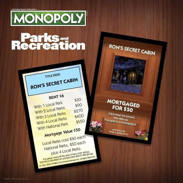 Alt view image 3 of 6 - USAopoly Monopoly Parks and Recreation Edition Board Game