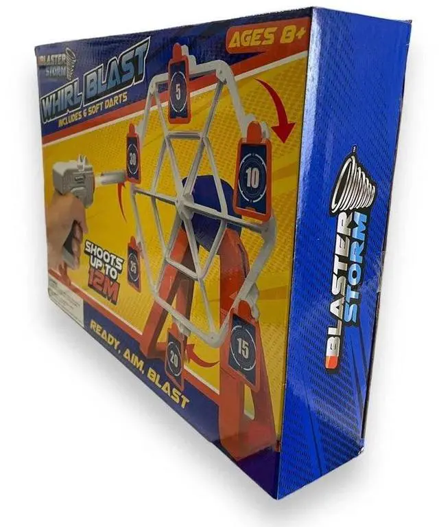 Alt view image 2 of 2 - Blaster Storm Target Blast Game with 9 targets, Includes 6 Soft Darts