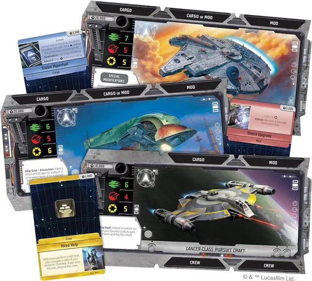 Alt view image 2 of 7 - Fantasy Flight Games Asmodee Star Wars Outer Rim Board Game Strategy Game, Fun Family Adventure for Kids & Adults, Ages 14+, 1-4 Players