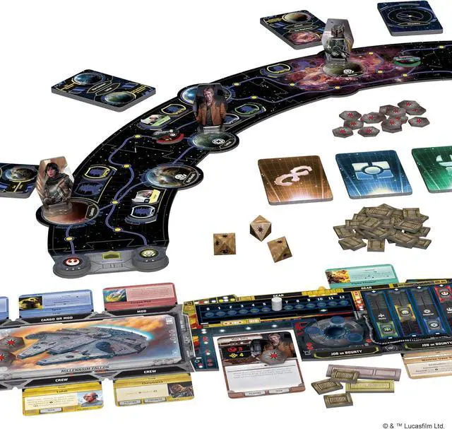 Alt view image 3 of 7 - Fantasy Flight Games Asmodee Star Wars Outer Rim Board Game Strategy Game, Fun Family Adventure for Kids & Adults, Ages 14+, 1-4 Players