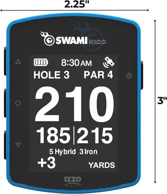 Main image of IZZO Swami KISS 2.0 Handheld Golf GPS Ragnefinder with Integrated Magnets - Blue