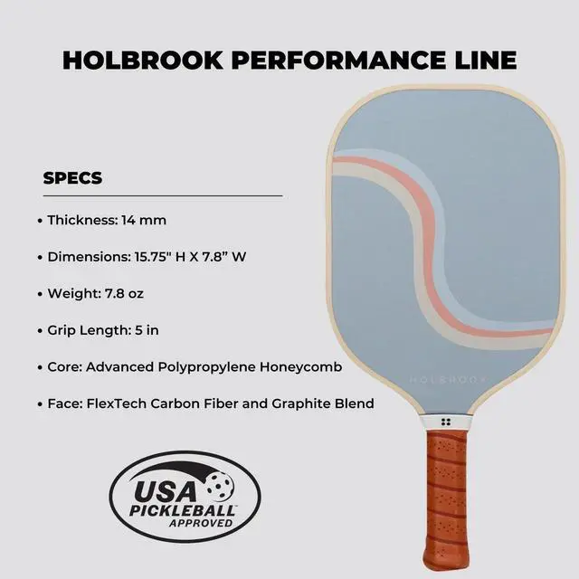 Alt view image 6 of 7 - Holbrook Rewind Design Performance Series Pickleball Paddles