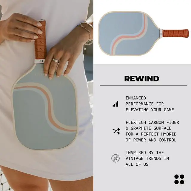 Alt view image 5 of 7 - Holbrook Rewind Design Performance Series Pickleball Paddles