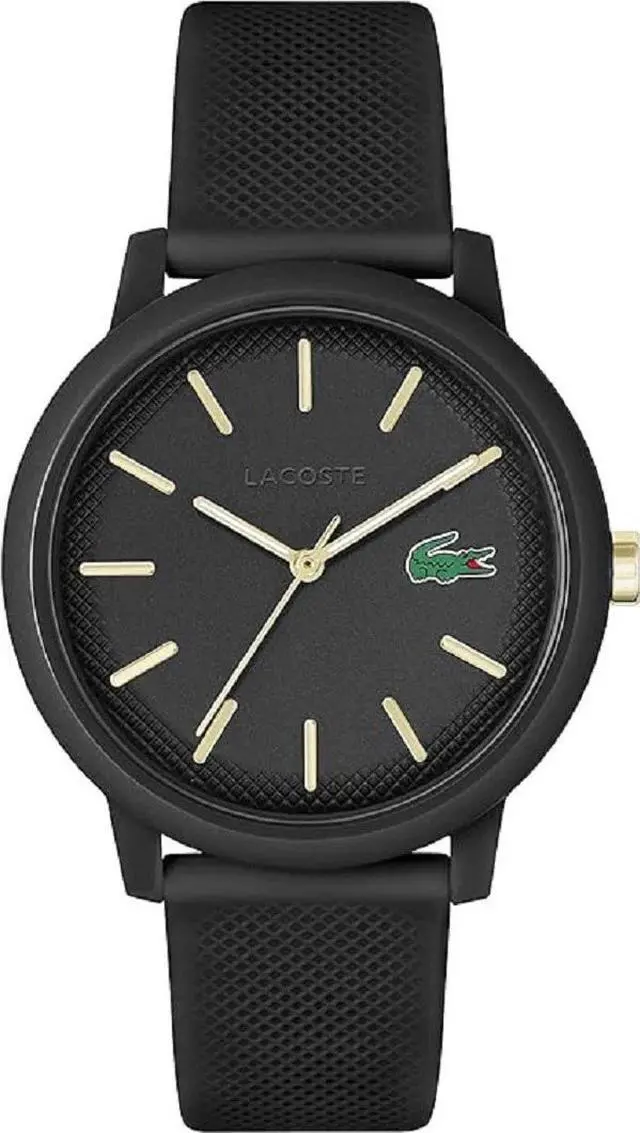Alt view image 2 of 4 - Lacoste 12.12 Men's Quartz Watch TR90 Case Quartz with Silicon Strap, Black