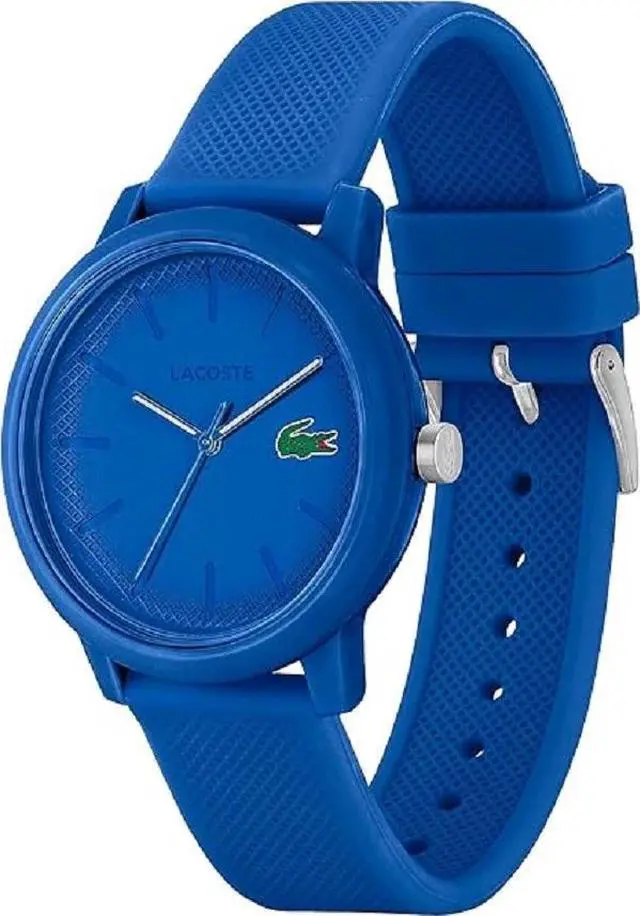 Alt view image 2 of 6 - Lacoste 12.12 Men's Quartz Watch Case Quartz with Silicon Strap, Blue
