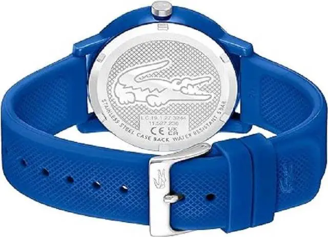 Alt view image 3 of 6 - Lacoste 12.12 Men's Quartz Watch Case Quartz with Silicon Strap, Blue