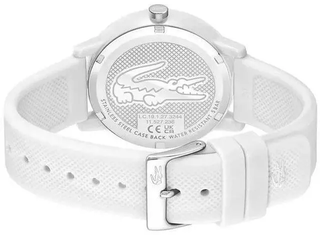 Alt view image 3 of 5 - Lacoste 12.12 Studio Men's Quartz Watch Quartz Case with Rubber Strap 42mm, White
