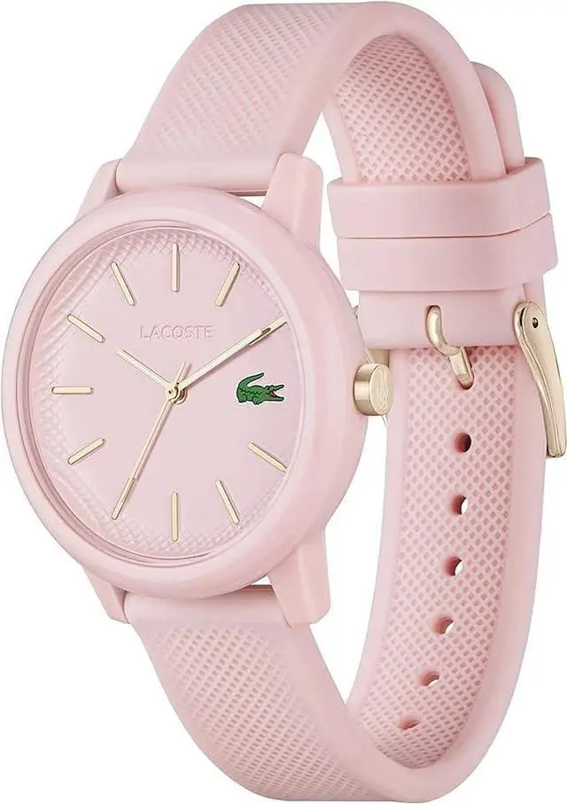 Alt view image 2 of 5 - Lacoste 12.12 Women's Quartz TR90 Case Quartz Silicone Strap Watch, Pink